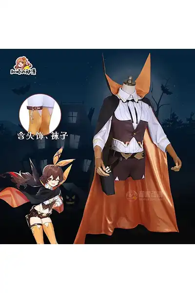 原神 アンバー ハロウィン コスプレ衣装