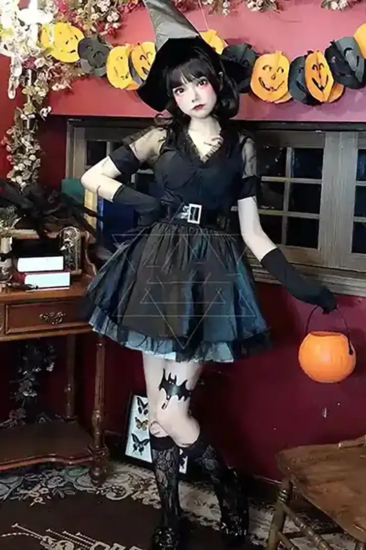 ハロウィン 魔女 コスプレ